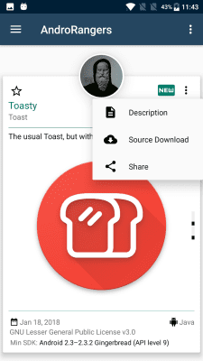 Screenshot of the application Learn Android (from sources) - #5