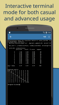 Screenshot of the application Pydroid 3 - Educational IDE for Python 3 - #2