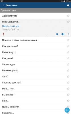 Screenshot of the application Phrasebook - #8