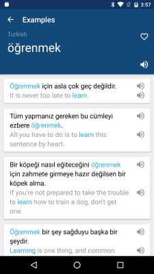 Screenshot of the application Turkish English Dictionary - #2