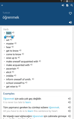 Screenshot of the application Turkish English Dictionary - #6