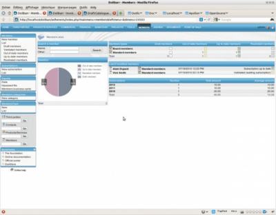 Screenshot of the application Dolibarr ERP & CRM - #3