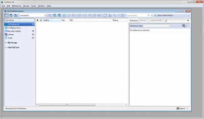 Screenshot of the application EndNote - #1