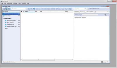 Screenshot of the application EndNote - #2