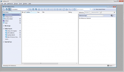 Screenshot of the application EndNote - #3