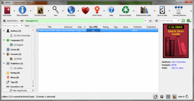 Screenshot of the application calibre for Windows - #1