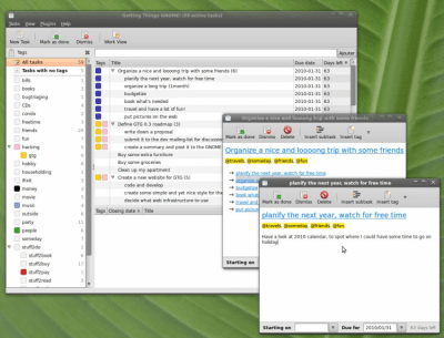 Screenshot of the application Getting Things GNOME! - #6