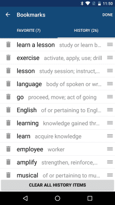 Screenshot of the application English Dictionary - #5