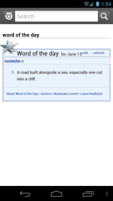 Screenshot of the application Wiktionary - #1