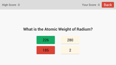 Screenshot of the application Periodic Table - #5