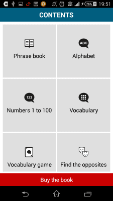 Screenshot of the application German 50 languages - #3