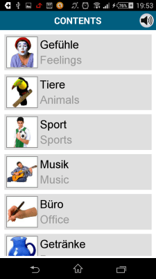 Screenshot of the application German 50 languages - #7