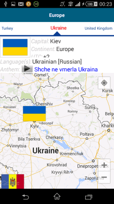 Screenshot of the application Ukrainian 50 languages - #8