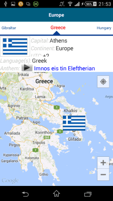 Screenshot of the application Greek 50 languages - #8