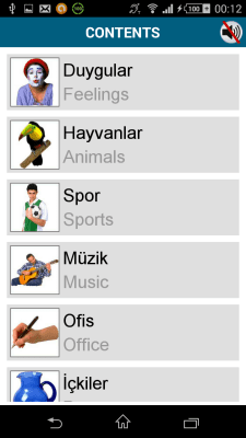 Screenshot of the application Turkish 50 Languages - #6