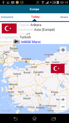 Screenshot of the application Turkish 50 Languages - #8