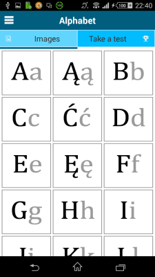 Screenshot of the application Polish 50 languages - #4