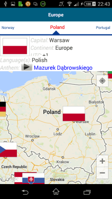 Screenshot of the application Polish 50 languages - #8