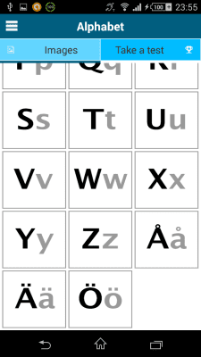 Screenshot of the application Swedish 50 languages - #4