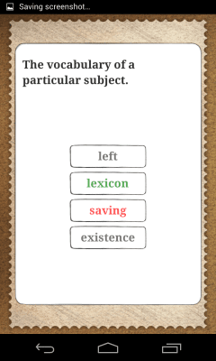 Screenshot of the application Words, words, words! - #3