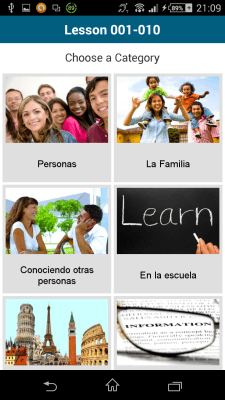 Screenshot of the application English 50 languages - #4
