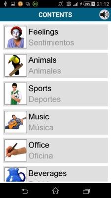 Screenshot of the application English 50 languages - #7