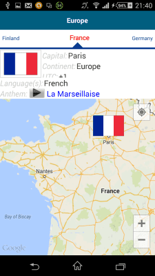 Screenshot of the application French 50 languages - #8