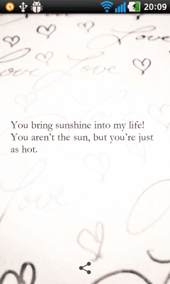 Screenshot of the application Compliments and aphorisms - #4