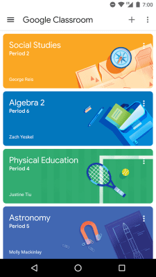 Screenshot of the application Google Classroom - #1