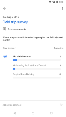 Screenshot of the application Google Classroom - #5