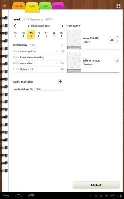 Screenshot of the application Obrey Products Diary - #6