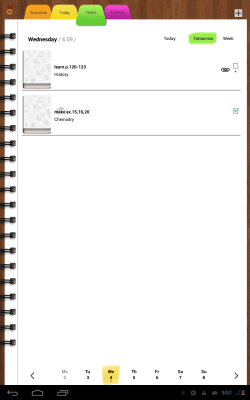 Screenshot of the application Obrey Products Diary - #7