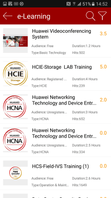 Screenshot of the application Huawei Learning - #2