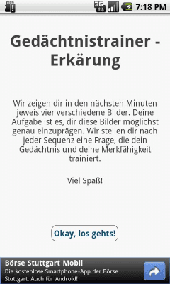 Screenshot of the application Gedächtnis-Trainer - #1