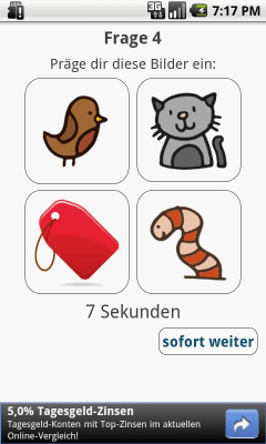 Screenshot of the application Gedächtnis-Trainer - #2
