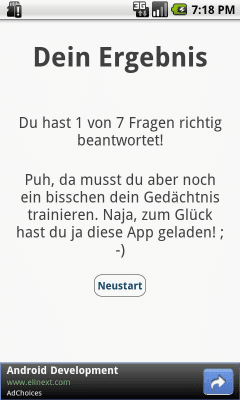 Screenshot of the application Gedächtnis-Trainer - #4