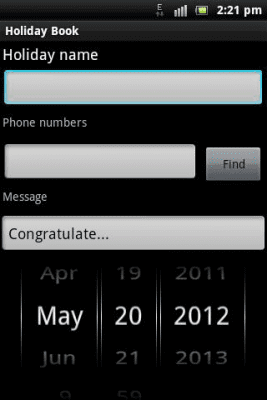Screenshot of the application Congratulations - #6