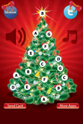 Screenshot of the application Christmas Music Tree Free - #2