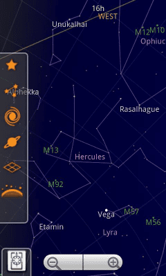 Screenshot of the application Sky Map - #2