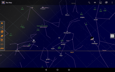 Screenshot of the application Sky Map - #9