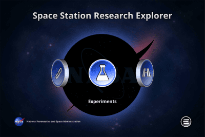 Screenshot of the application Space Station Research Xplorer - #1