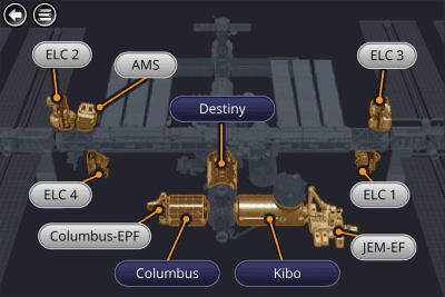 Screenshot of the application Space Station Research Xplorer - #5