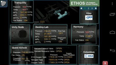 Screenshot of the application ISSLive - #5