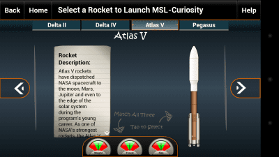 Screenshot of the application Rocket Science 101 - #3