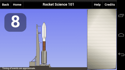 Screenshot of the application Rocket Science 101 - #5