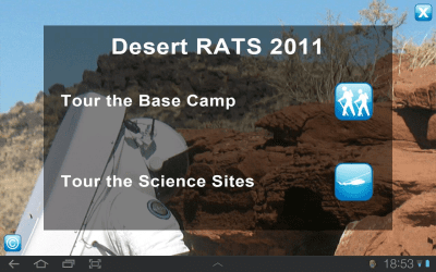 Screenshot of the application NASA Desert RATS Virtual Site - #1