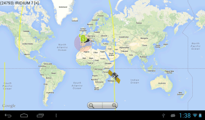 Screenshot of the application Iridium - #6