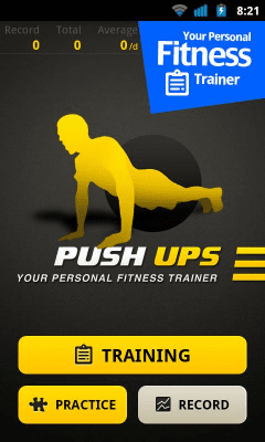 Screenshot of the application Push Ups - #1