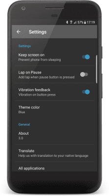 Screenshot of the application Stopwatch from C Mobile - #5