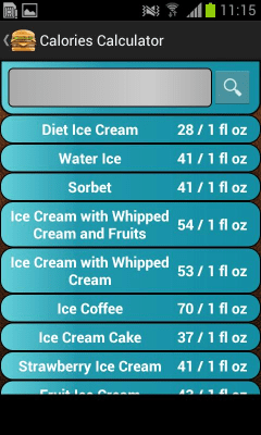 Screenshot of the application Calorie Calculator Free - #2